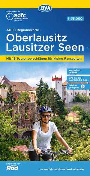 Oberlausitz / Lausitzer Seen fietskaart  