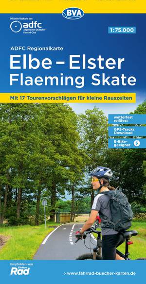 Elbe - Elster - Flaeming Skate fietskaart  