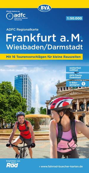 Frankfurt am Main / Wiesbaden / Darmstadt fietskaart  