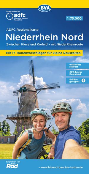 Niederrhein Nord fietskaart  