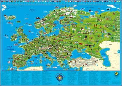 EUROPE ILLUSTREE POUR ENFANTS 