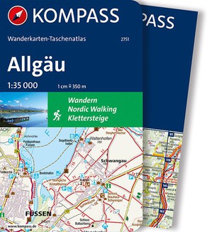 Allgäu pocket atlas + wandelkaarten 2751 