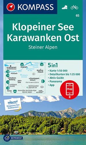 Klopeiner See, Karawanken Ost, Steiner Alpen + Aktiv Guide 65 