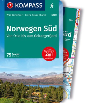 Norwegen Süd: Oslo - Geirangerfjord wanderführer + Extra-Tourenkarte 5980 