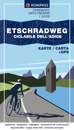 Etschradweg + extra stadsplannen 7041 