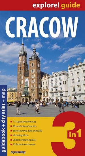 Cracow explore guide + city atlas + map  