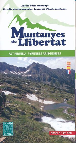 Muntanyes de Llibertat guide + kaart Alt Pirineu  