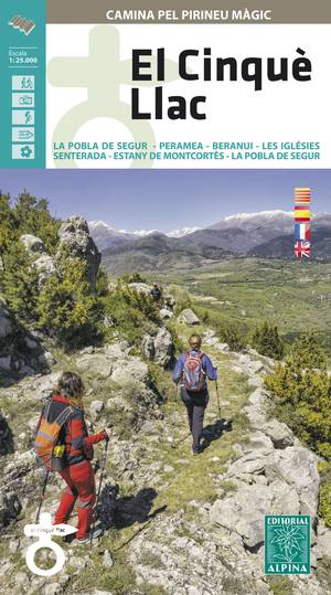 El Cinqué Llac hiking map & guide  