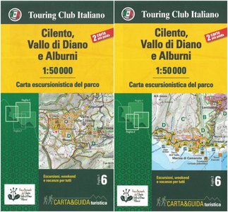 Cilento, Vallo di Diano e Alburn kaart&gids 6 