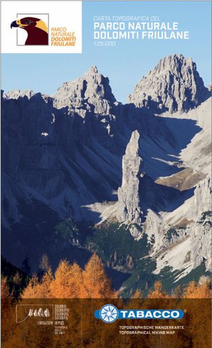 Dolomiti Friulane NP toeristische kaart 2 