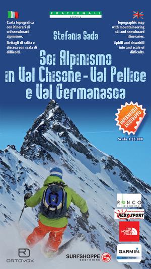 Val Chisone - Val Pellice - Val Germanasca Ski touring map  