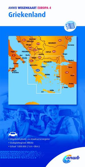 ANWB wegenkaart Europa 4 Griekenland