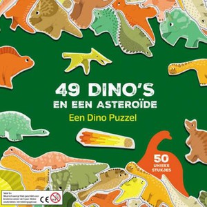 Puzzel 49 dino's en een asteroide  