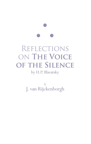 Reflections on the Voice of Silence by H.P. Blavatsky 