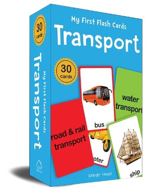 My First Flash Cards Transport 30 Early Learning Flash Cards for Kids