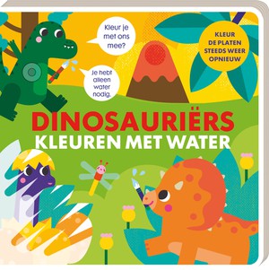 Kleuren met water Dinosauriërs 