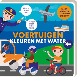 Kleuren met water - Voertuigen 