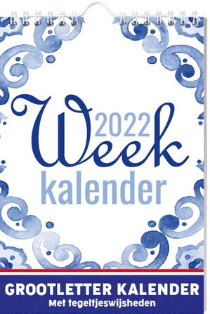 Grootletter Tegeltjeswijsheden weekkalender - 2022
