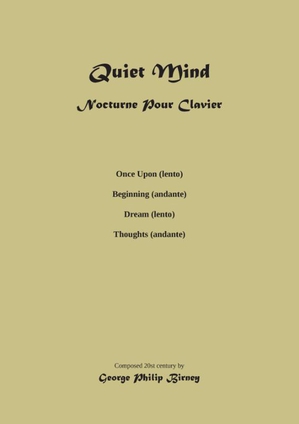 Quiet Mind Nocturnina pour Clavier