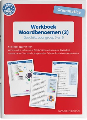 Werkboek Woordbenoemen Grammatica deel 3 Groep 5 en 6