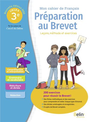 Mon Cahier De Francais Pour Lire, Ecrire Et Parler : Preparation Au Brevet : Lecons, Methode Et Excercices (edition 2022) 