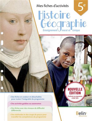 Mes Fiches D'activites Histoire : Geographie Emc 5e (edition 2024) 