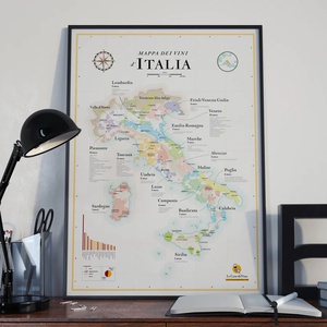 Italy Wine map  