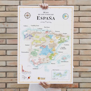 Espana mapa de los vinos  