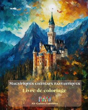 Magnifiques ch�teaux fantastiques - Livre de coloriage - 30 ch�teaux superbes � colorier et dans lesquels s'�vader
