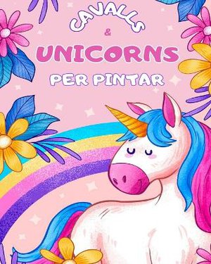 Cavalls i Unicorns per a nens. Llibre per pintar.