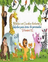 Relatos con Cuentos, historias y f�bulas para ni�os de preescolar. Volumen 06