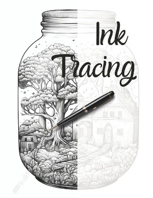 Ink Tracing Coloring Book