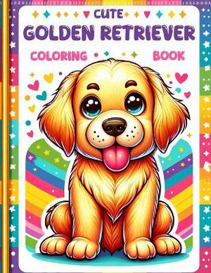 Cute Golden Retriever Coloring book