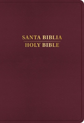 Rvr 1960/KJV Biblia Biling�e Letra Grande, Borgo�a Imitaci�n Piel, Con �ndice (2024 Ed.)