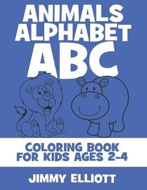 Animals Alphabet ABC Coloring Book For Kids Ages 2-4