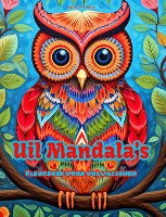 Uil Mandala's Kleurboek voor volwassenen Ontwerpen om creativiteit te stimuleren
