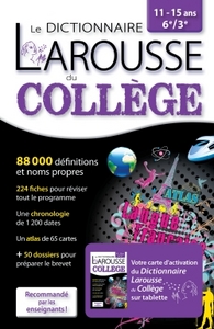 Le Dictionnaire Larousse Du College ; 2 En 1 