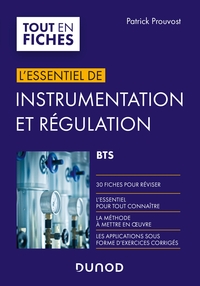L'essentiel De Instrumentation Et Regulation ; Bts ; En 30 Fiches 