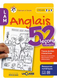 52 Lecons A Manipuler En Anglais Cycle 2 Et 3 (livre + Ressources Numeriques) 