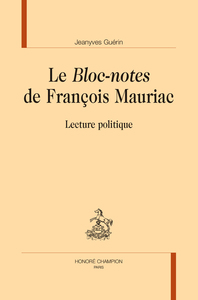 Le "bloc-notes" De Francois Mauriac 
