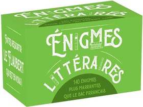 Enigmes Litteraires : 140 Enigmes Plus Marrantes Que Le Bac Francais 