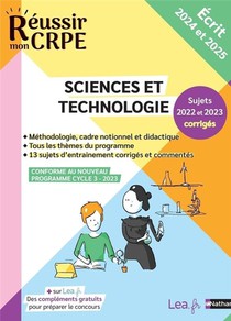 Reussir Mon Crpe : Sciences Et Technologie ; Epreuve Ecrite D'application ; Admissibilite (edition 2024/2025) 