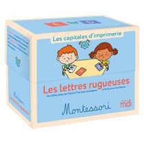 Mes Cahiers D'ecriture : Lettres Rugueuses Montessori Majuscules Script 