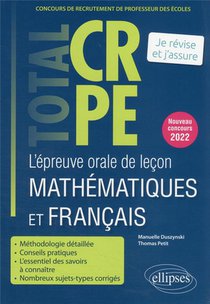 L'epreuve Orale De Lecon Mathematiques Et Francais 