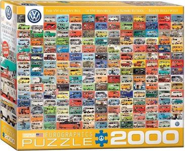 Eurographic -vw groovy bus- puzzel 2000st