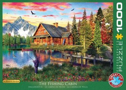 Eurographics fishing cabin puzzel 1000st