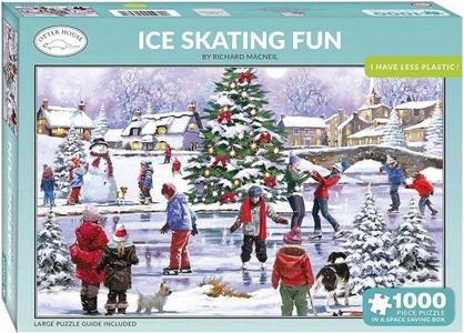 Otter house ice skating fun puzzel 1000 st