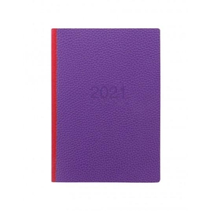 Letts two tone dag agenda  2021 paars-rood