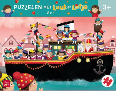 Puzzelen met Luuk en Lotje. 2-in-1-puzzel Sinterklaas