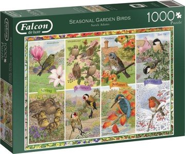 Falcon seasonal garden birds puzzel 1000st